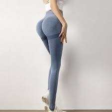 Leggins Mujer Push Up Azul