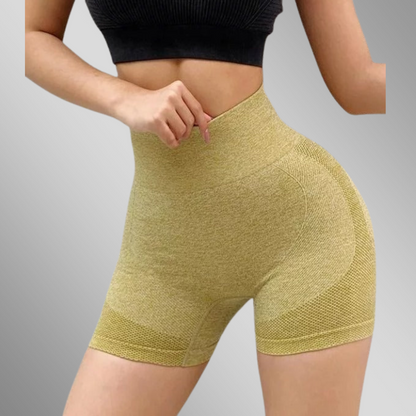 Leggings Corto Elástico Push Up Verde Khaki